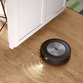 iRobot Roomba Combo j5 sa zameriava na najviac znečistené miesta vďaka senzoru Dirt Detect