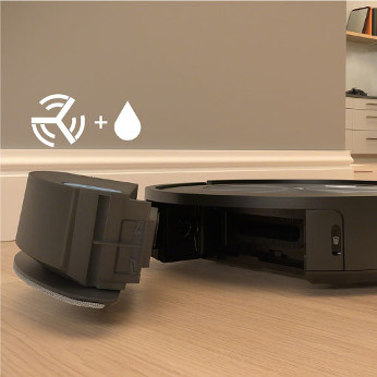 Vymeniteľný zberný kôš premení v okamihu vysávač iRobot Roomba Combo j5 na kombinovaný vysávač a mop