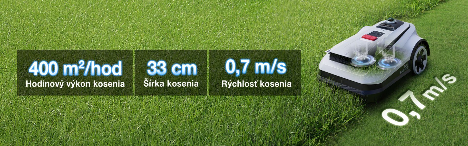 Výkonné kosenie a trávnik krásny ako koberec