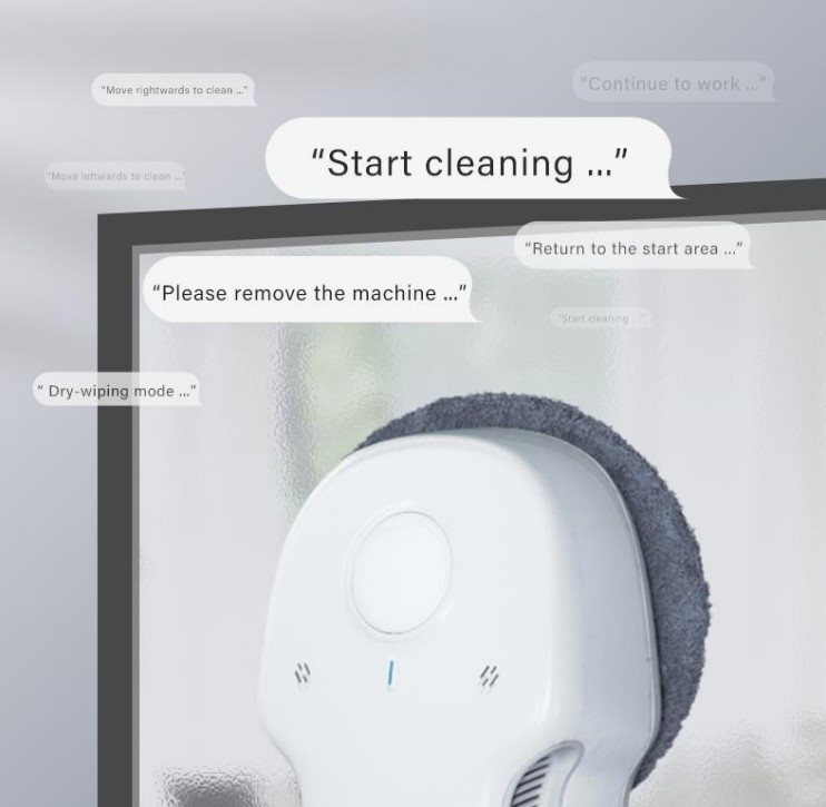 Obsah balení robotického čističe oken Xiaomi HUTT C65