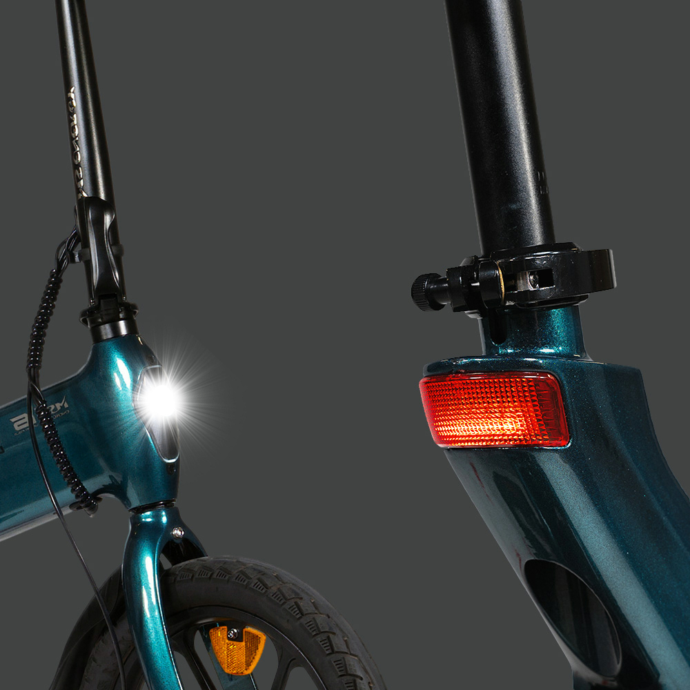 Integrované svetlá a zadné odpruženie MS Energy E-bike i6 BLACK