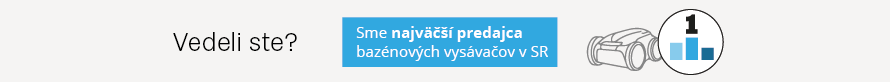 Sme najväčší predajca bazénových vysávačov v SR