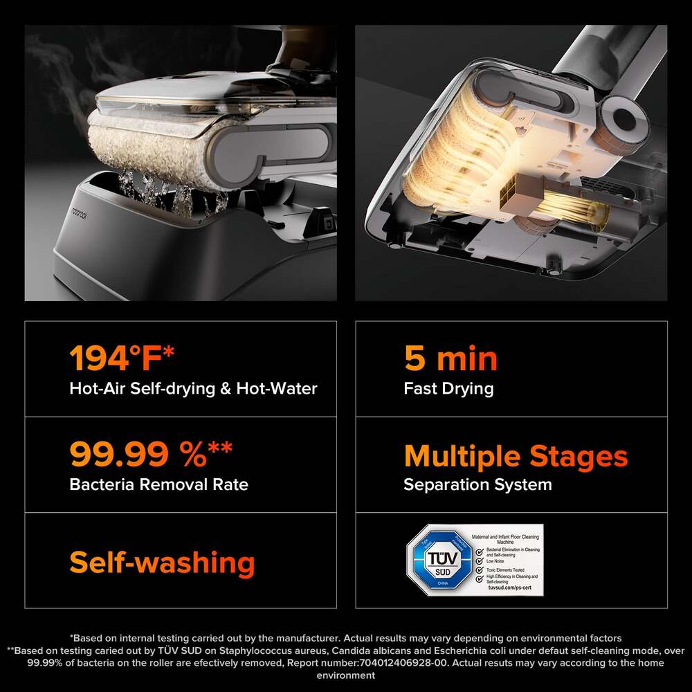 Samočistiaca funkcia Roborock F25 ACE