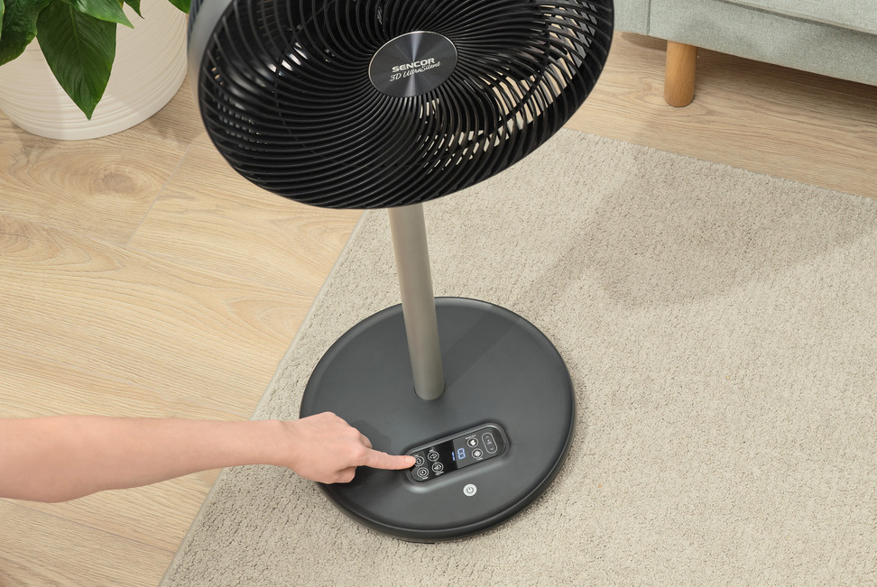 3D oscilácia ventilátora SFN 3040BK